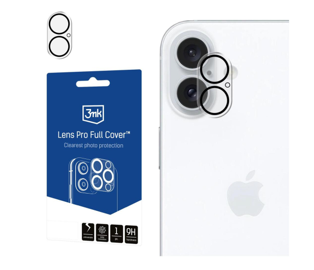 3MK Lens Pro Full Cover do iPhone 16 /16 Plus 5903108588485 - 1277795 - zdjęcie